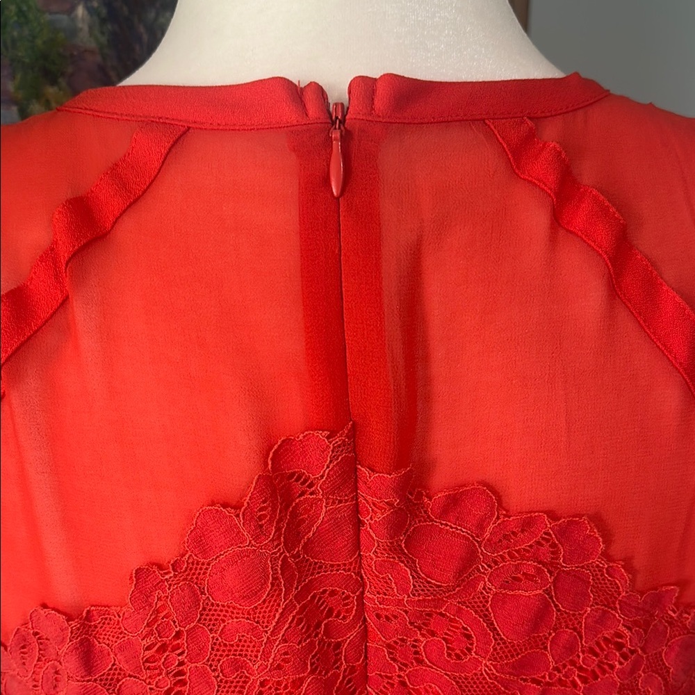 Adelyn Rae Red Halter Sheath Mini Dress - Picture 5 of 10
